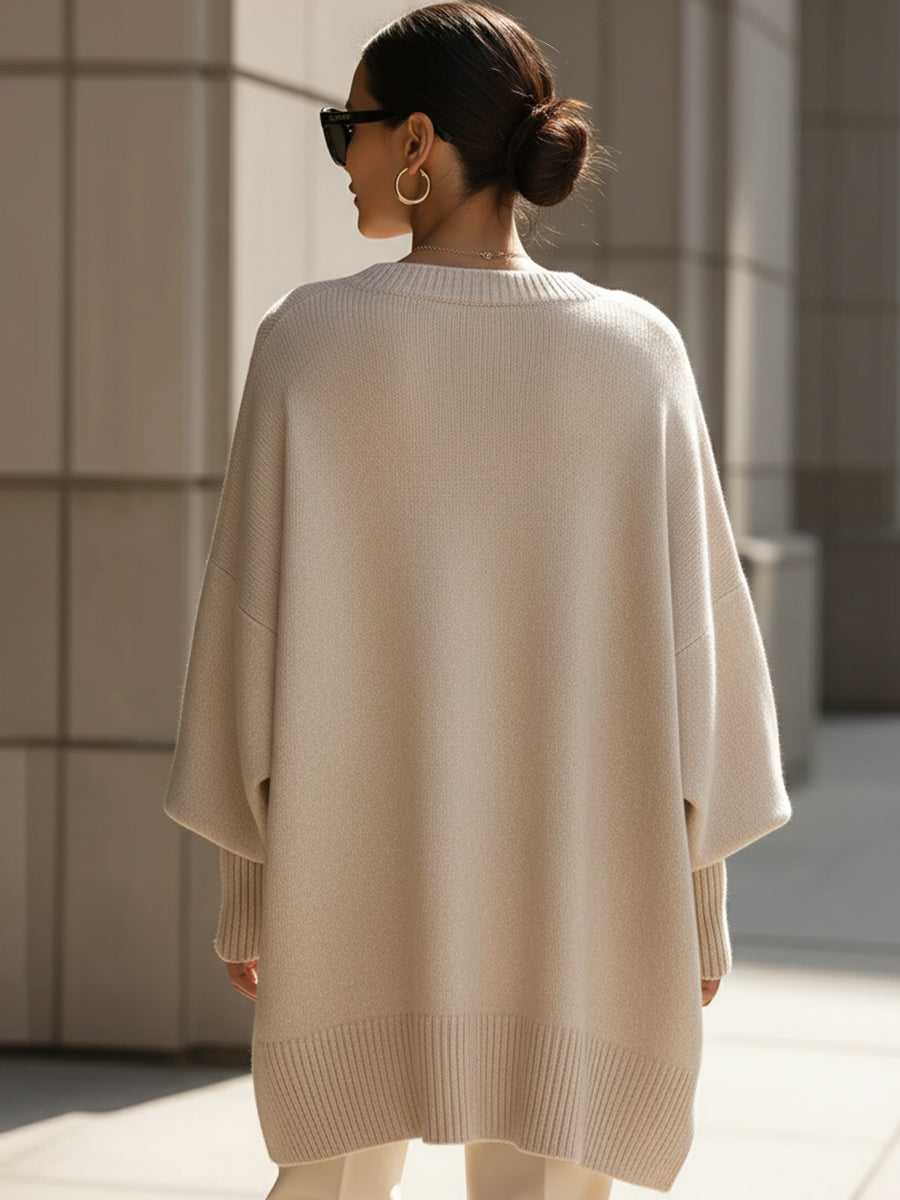 Jennifer | Oversized Wide-Neck Sweater – Wells & Rose