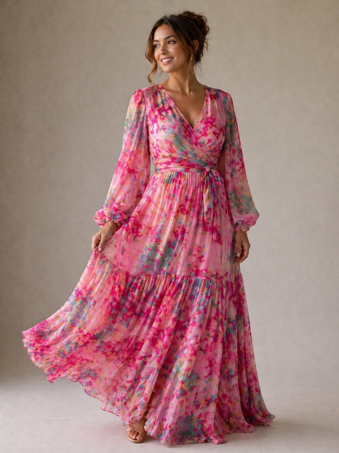 Ellis & Johnson™ | Wrap Dress with Floral Print