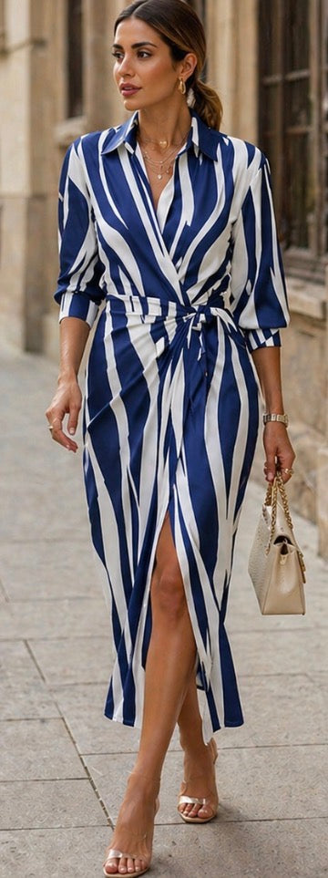 Ellis & Johnson™ | Printed Wrap Dress