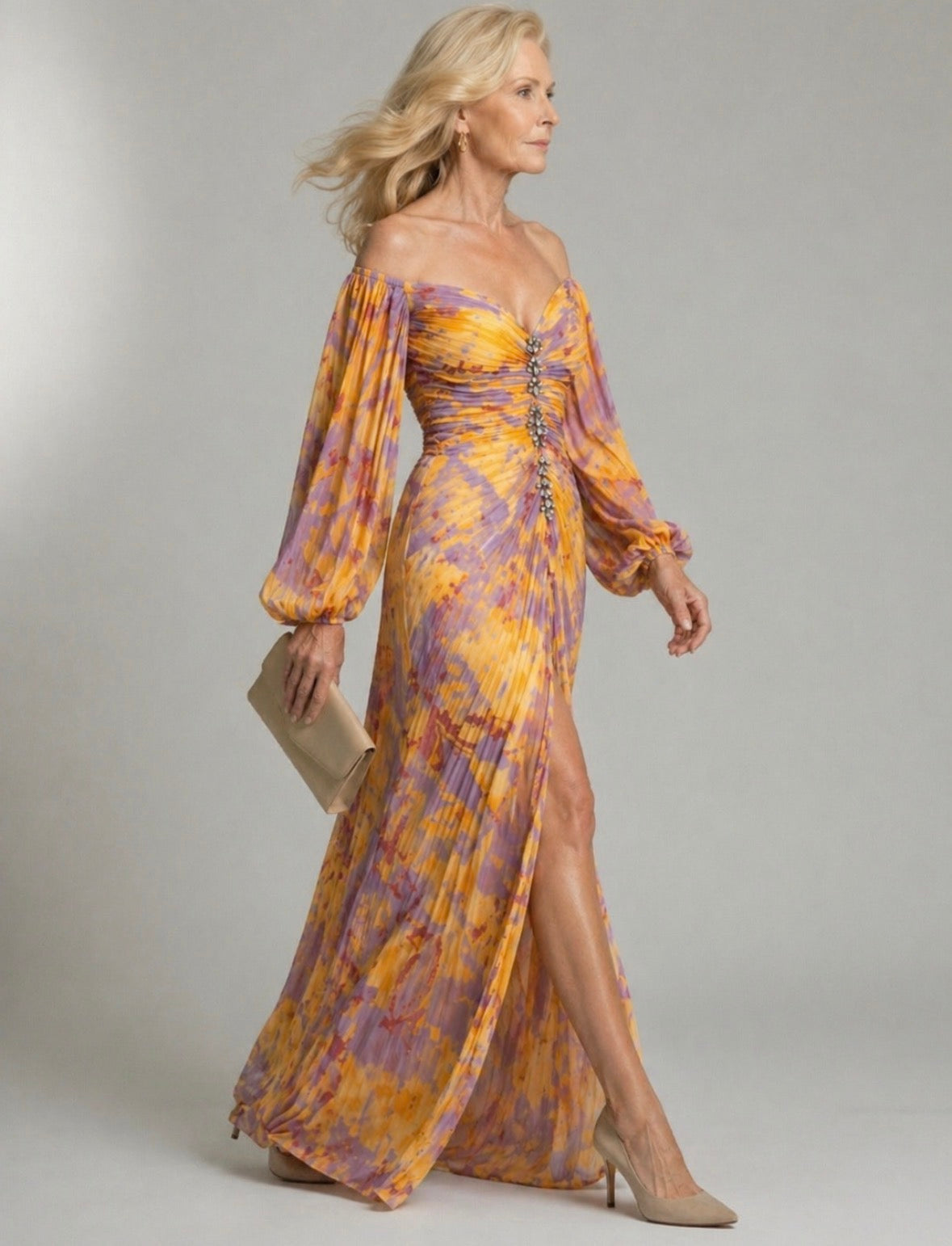 Ellis & Johnson™ | Elegant Dress with V-Neck