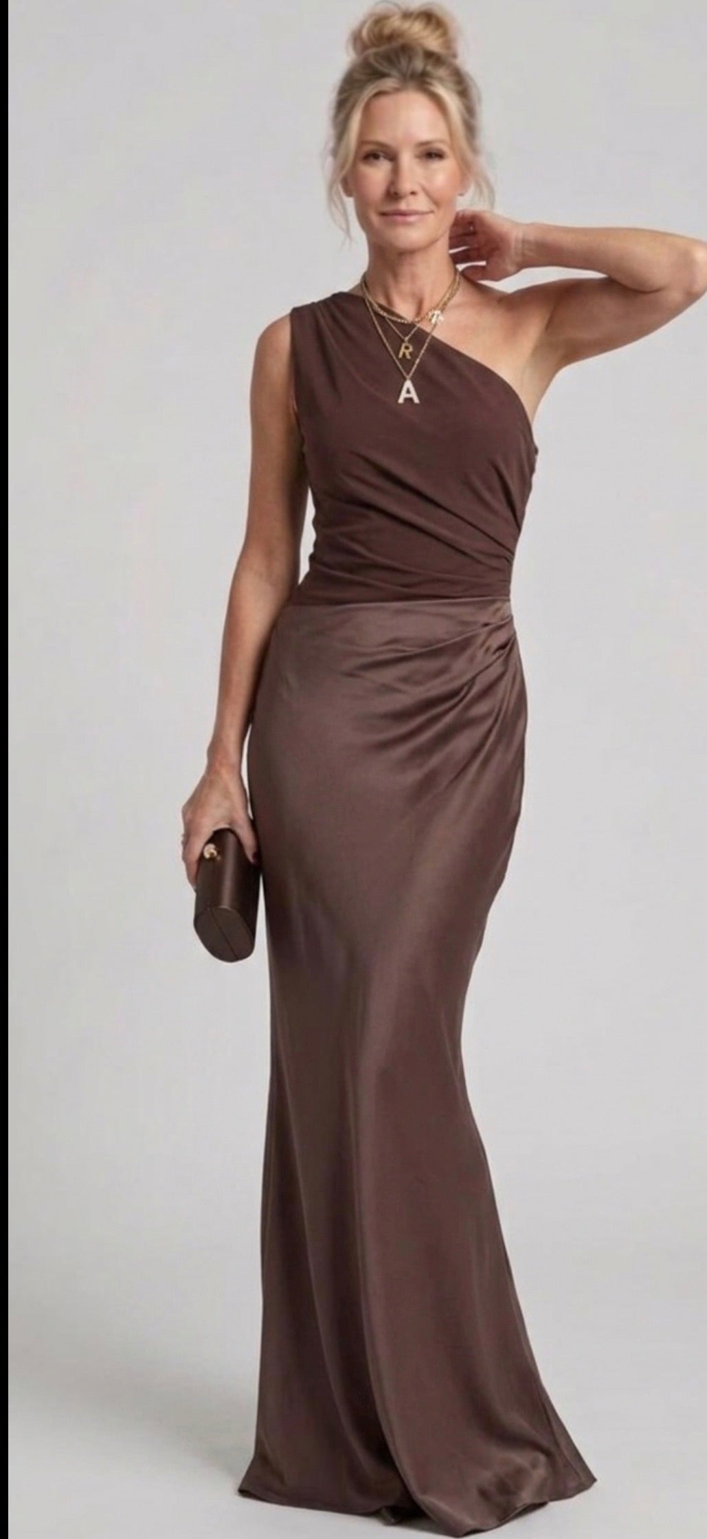 Ellis & Johnson™ | Maxi Dress with a Guilt in Satin