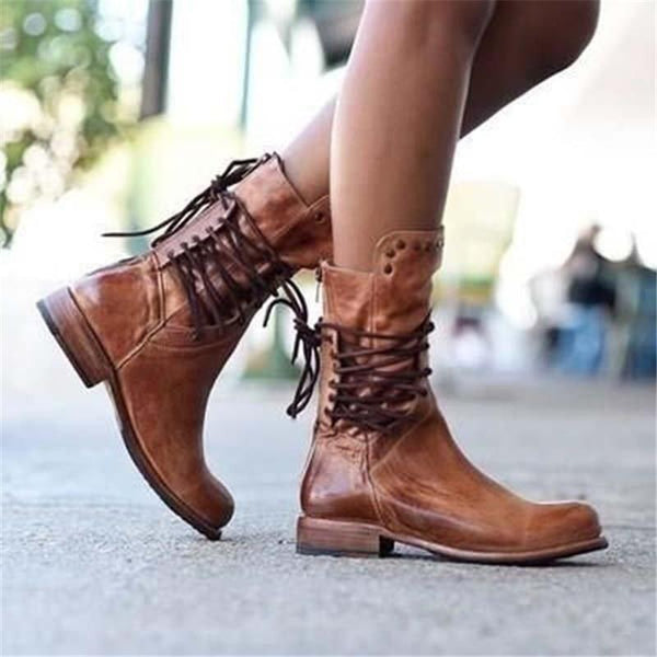 Cissâ„¢ | Vintage Lace-Up Boots