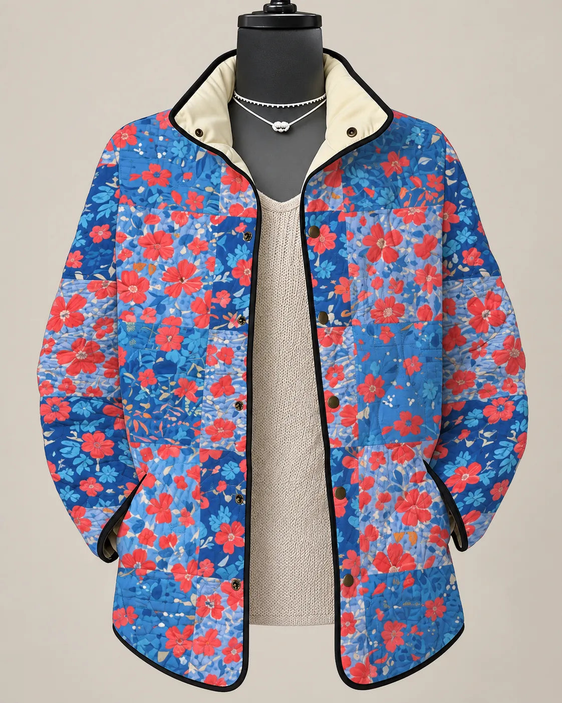 Camille Painted Garden Quilted Jacket