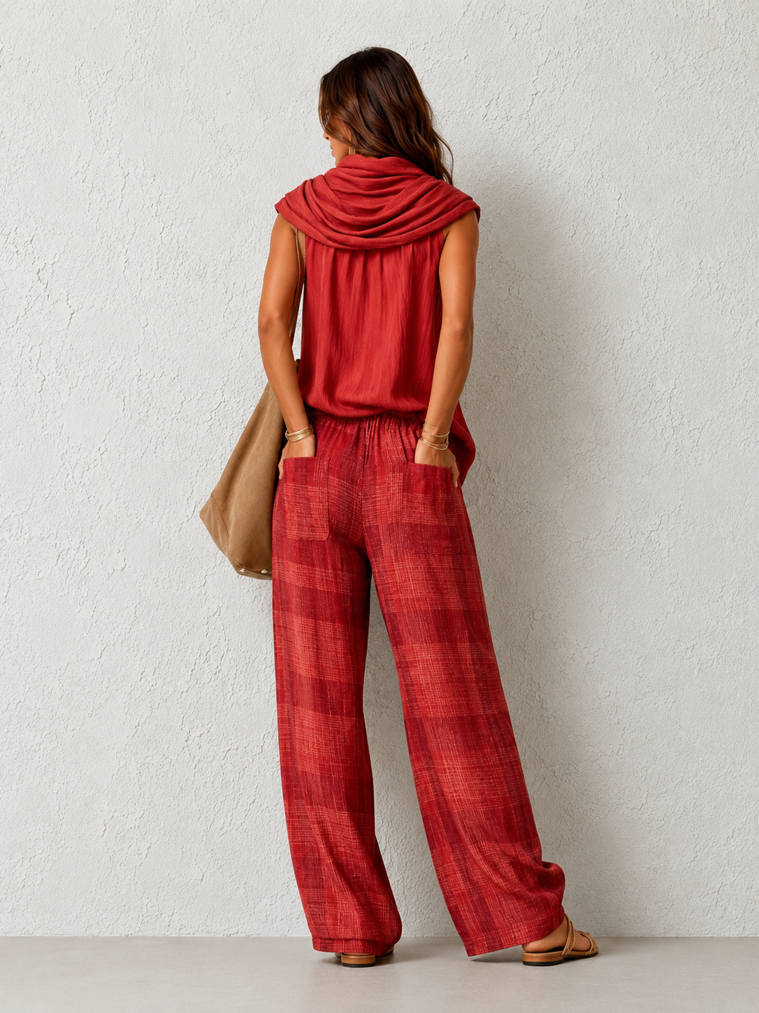 Comfortable and Elegant Natural Set Red