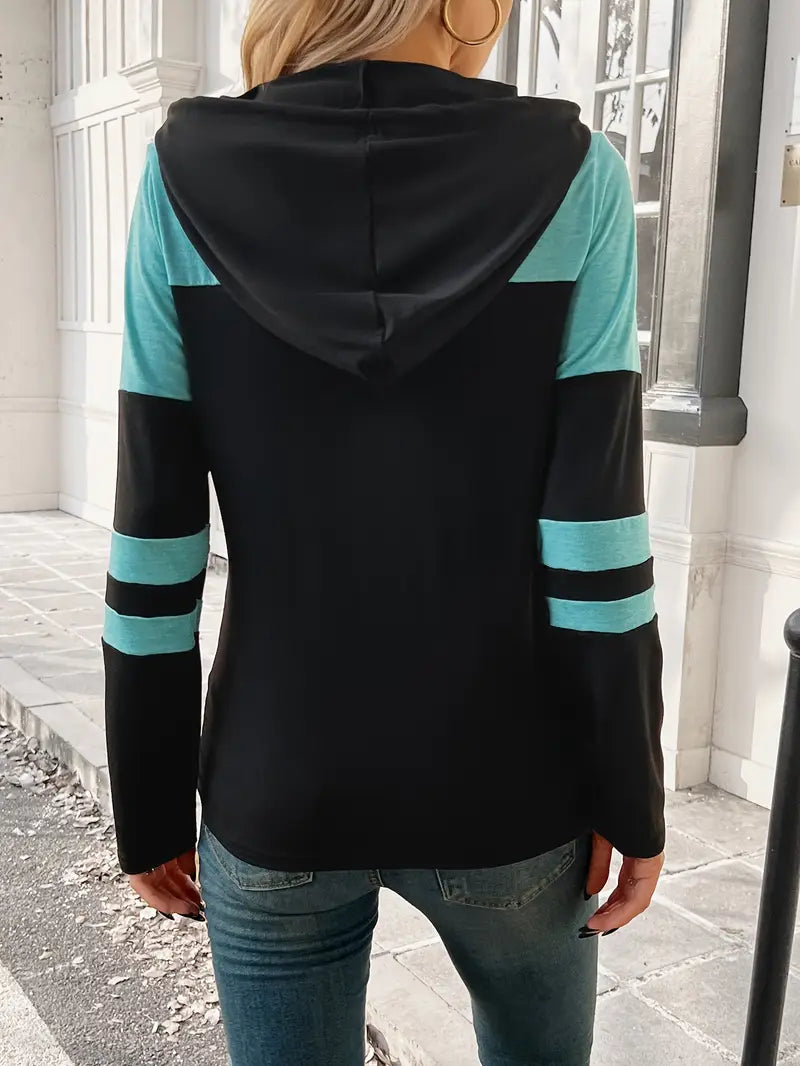Elegant Casual Hoodie with Long Sleeves