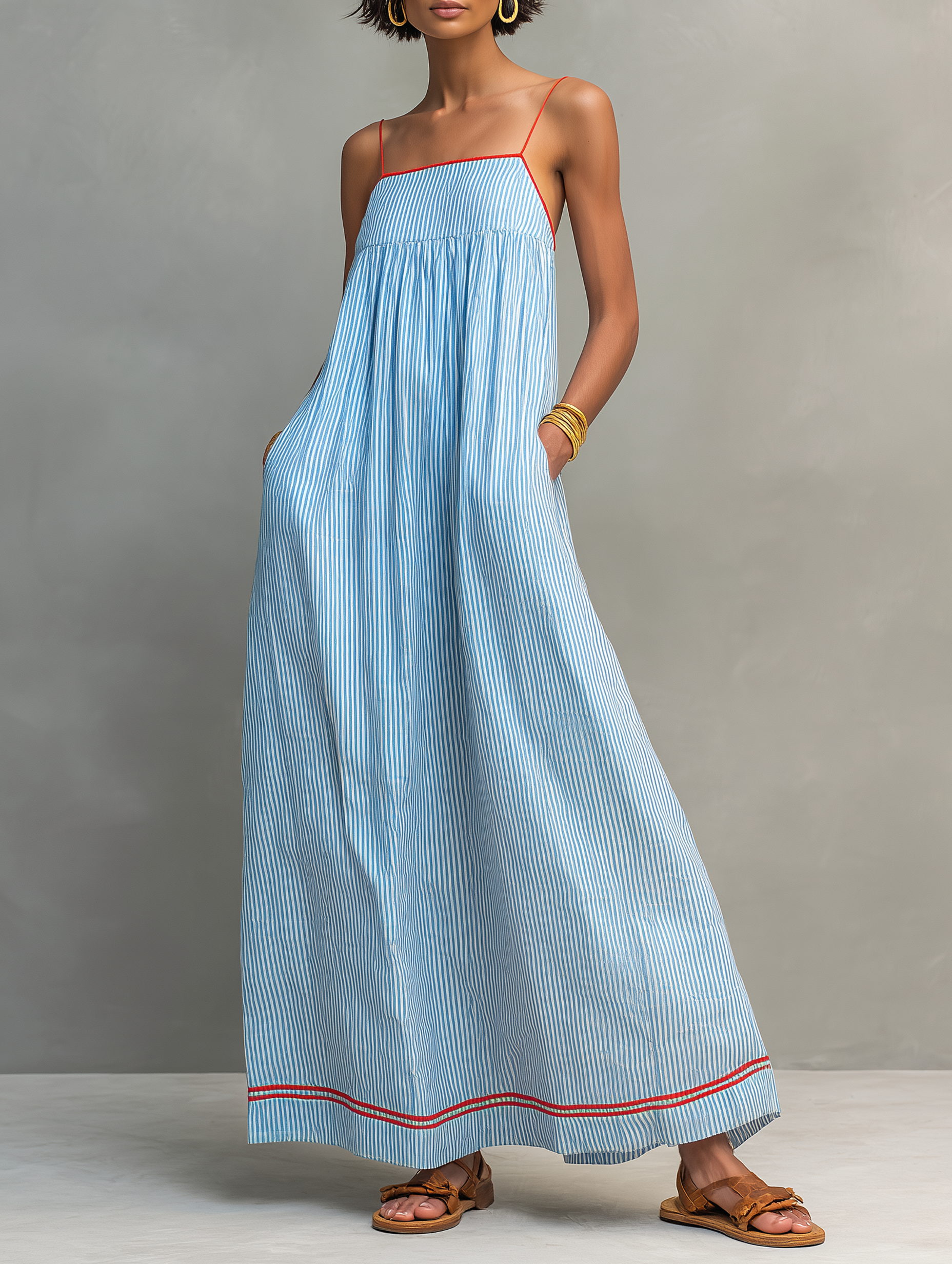 Sierra | Maxi Dress with Thin Straps