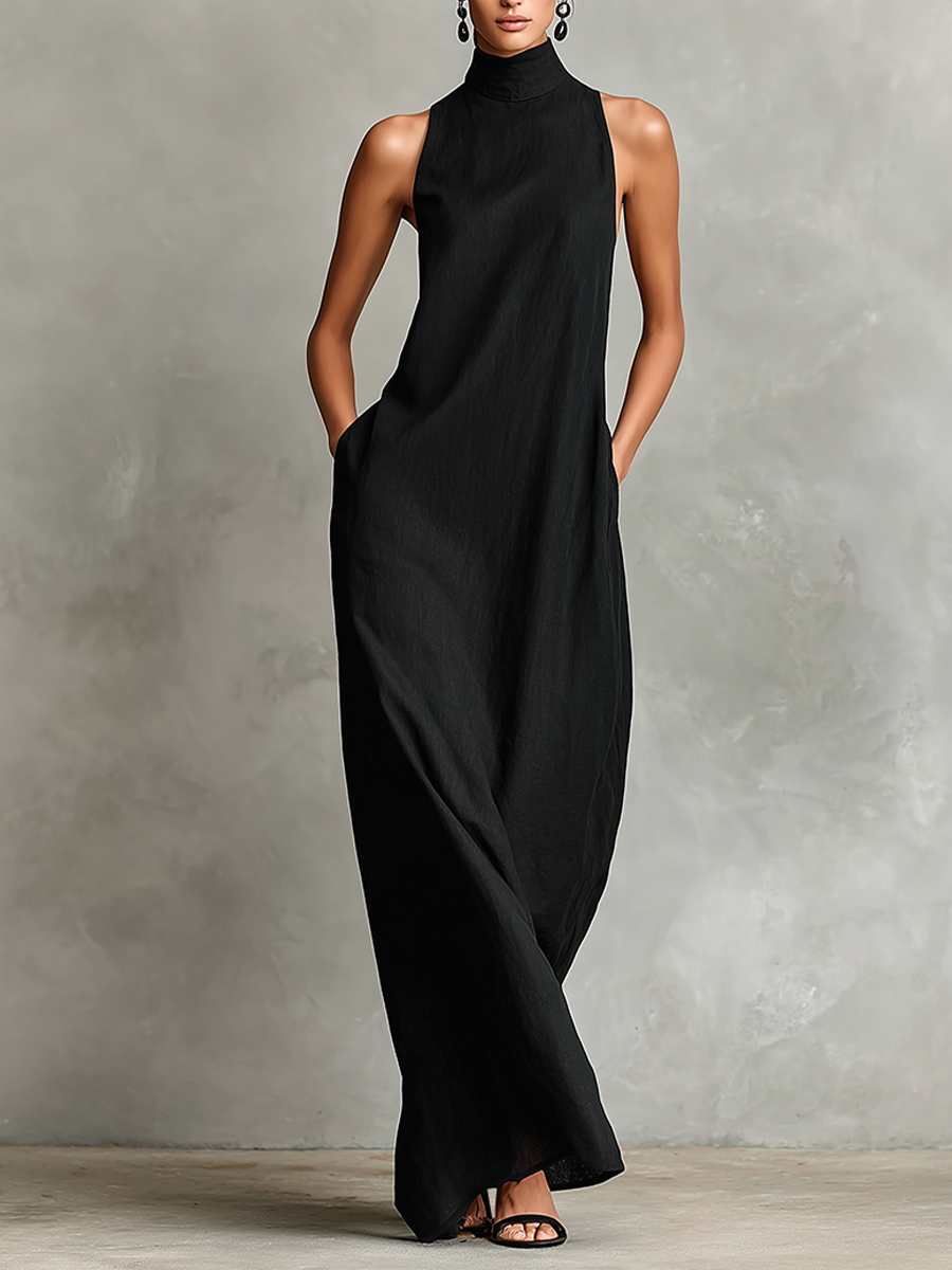 Chiara | Maxi Dress with High Neck