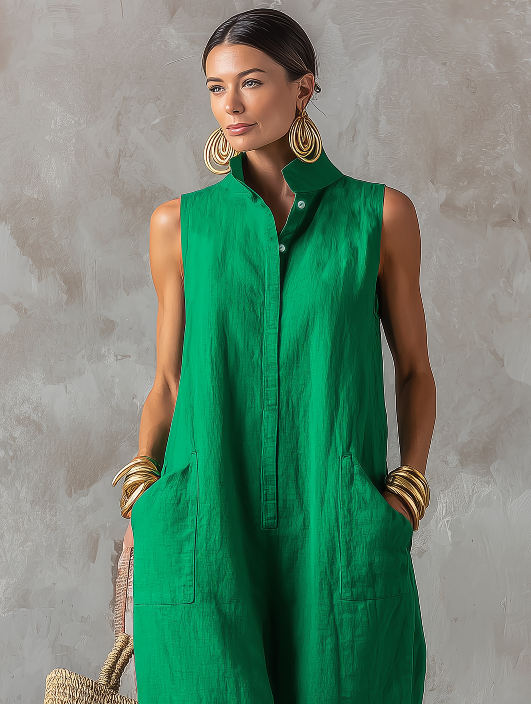 Carla β Emerald Green Jumpsuit