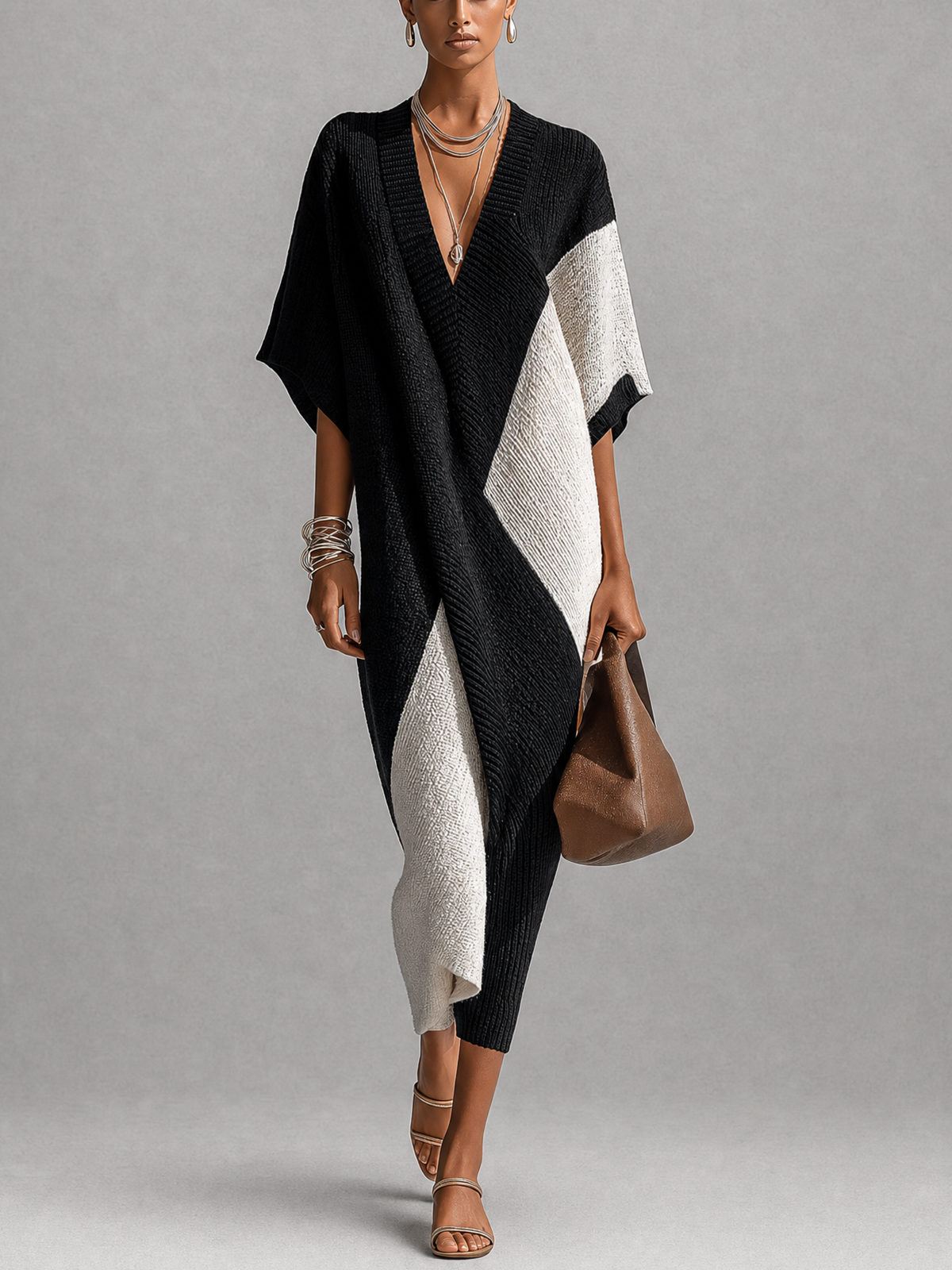 Véra | Ebony and Ivory Dress
