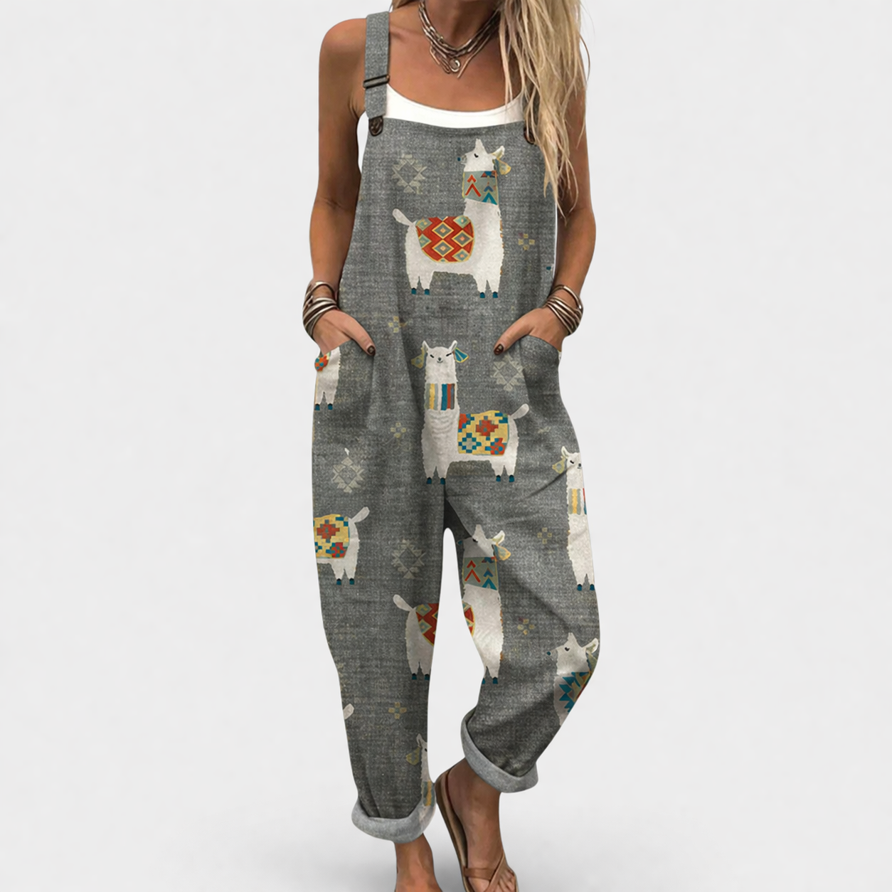 Comfortable Printed Jumpsuit