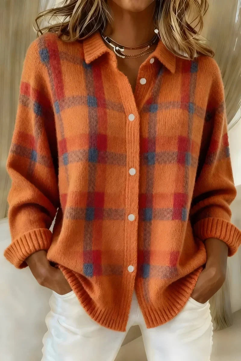 Nadiaâ„¢ | Plaid Button-Up Cardigan