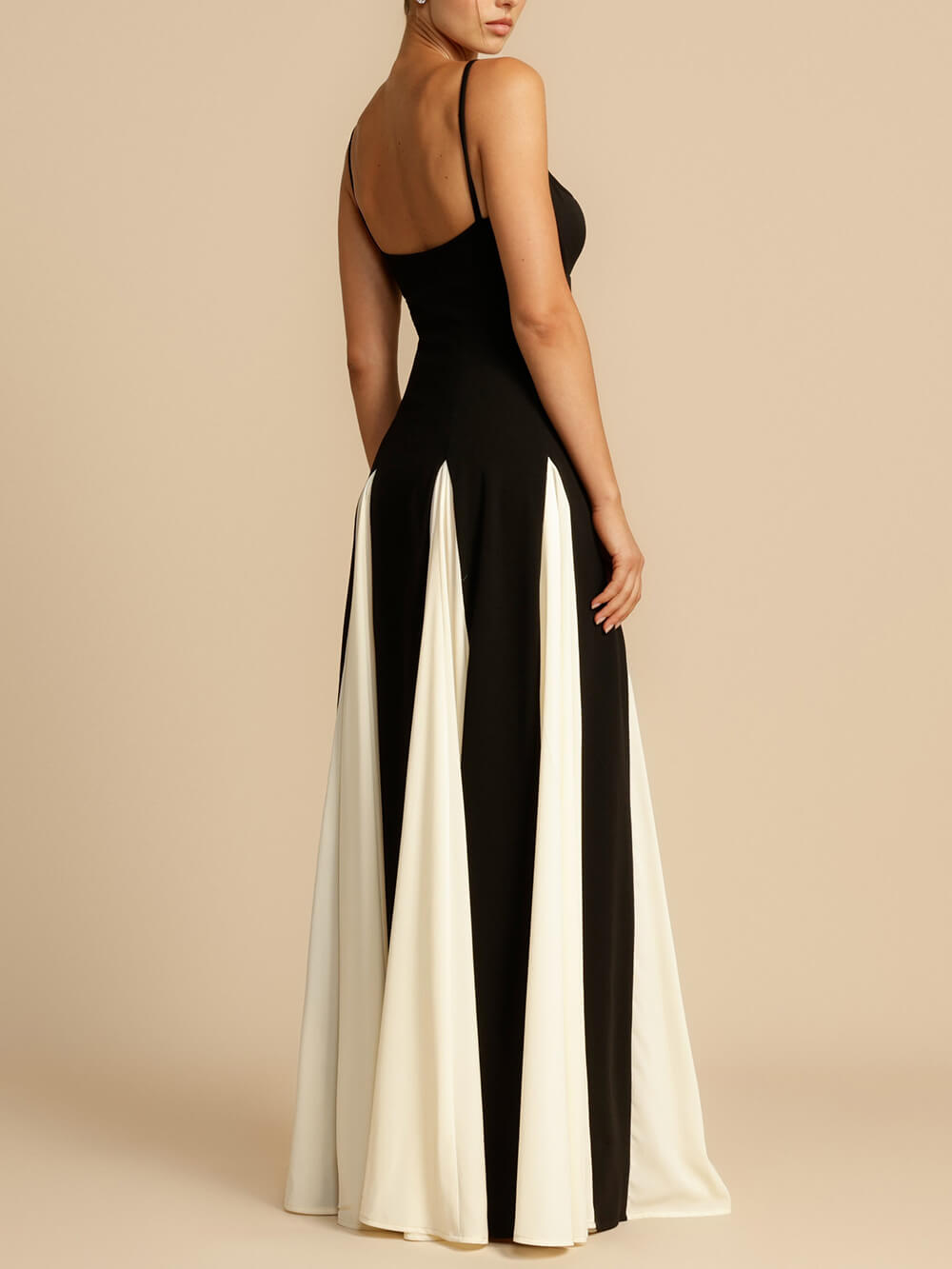 Vesper | Panelled A-Line Slip Maxi – Wells & Rose