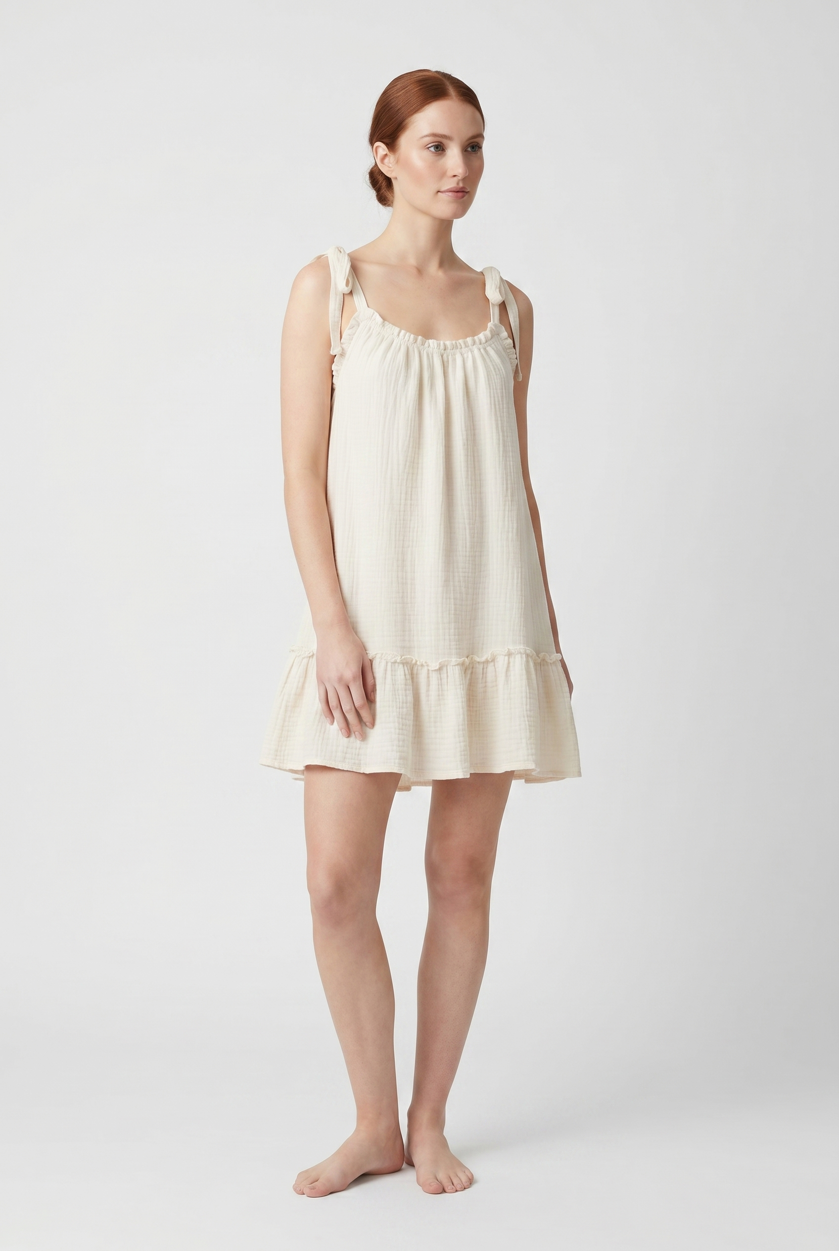 Helena | Loose Mini Dress with Back Cutout