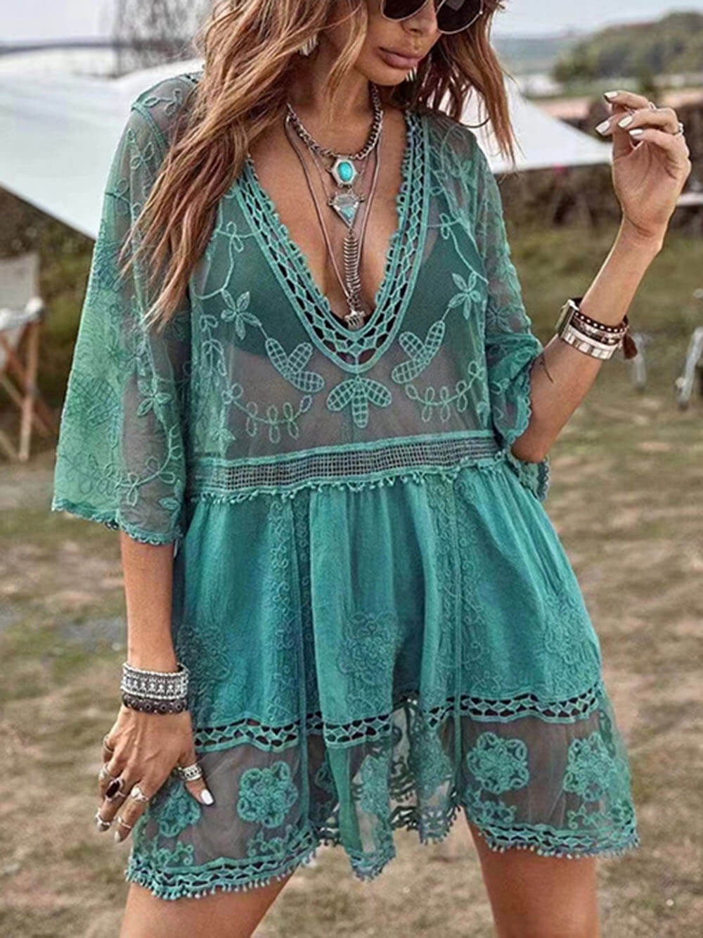 Selene | Openwork Beach Cover-Up – Wells & Rose