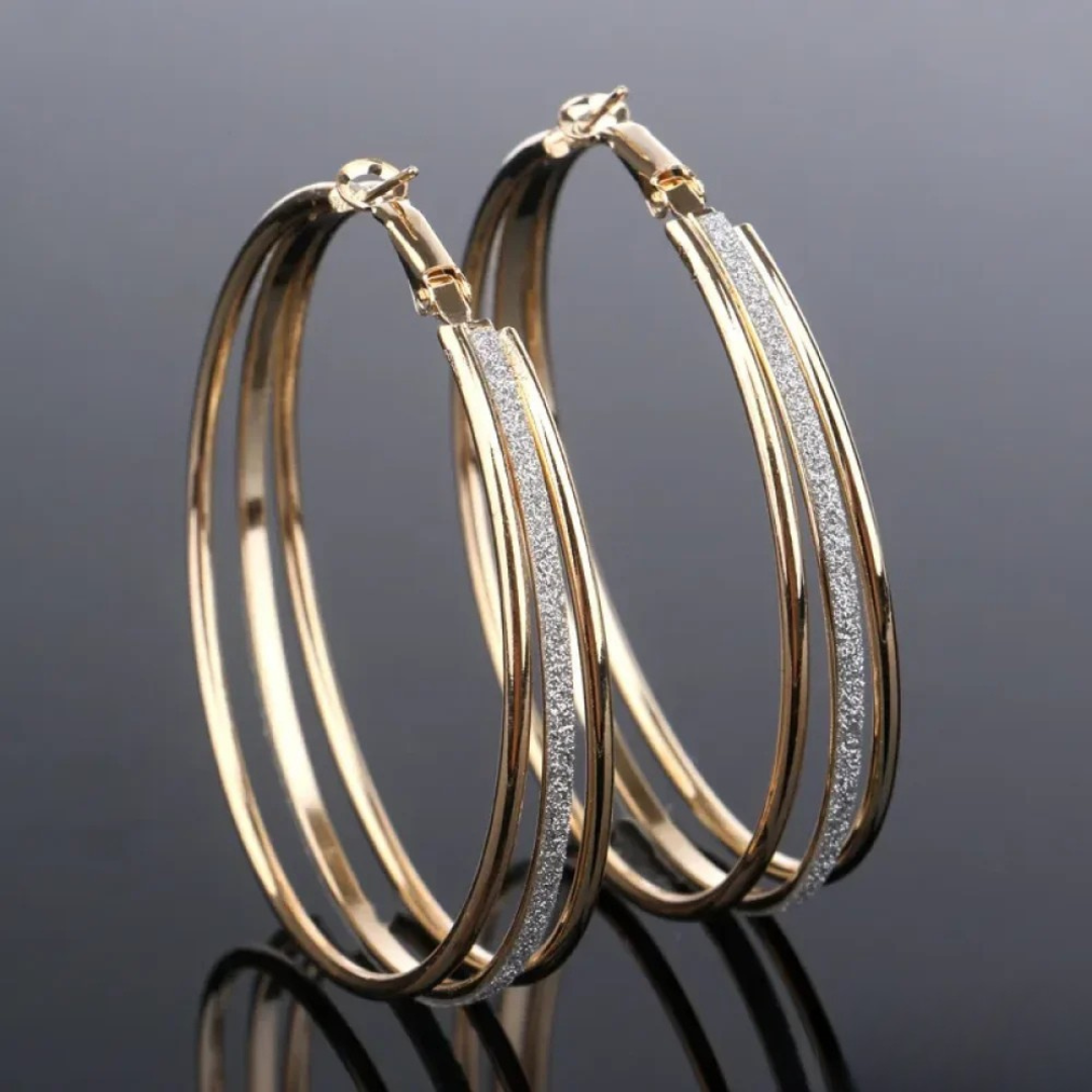 Piedad - Retro Golden Hoops