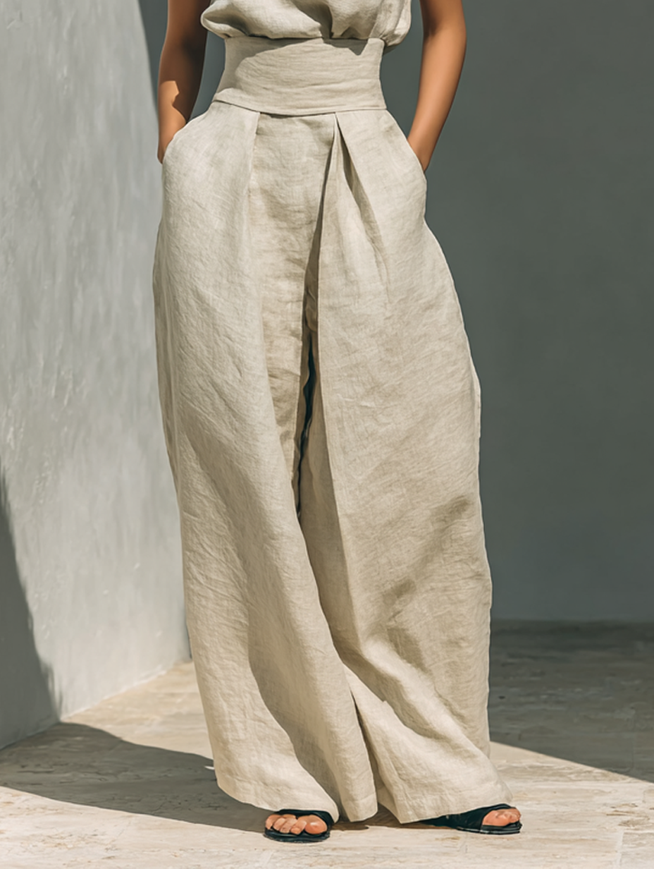 Venancia™ | Minimalist Set Top and Wide Pants