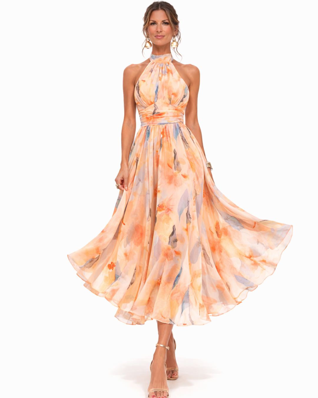 Elza | Dress with Halter Neckline