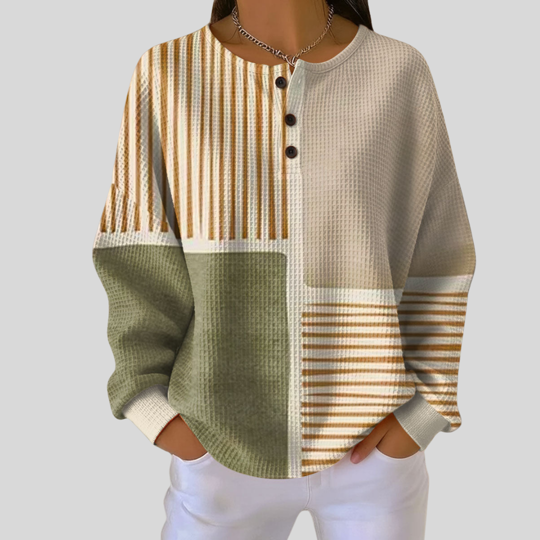 Aubrey | Sage Patchwork Sweatshirt – Wells & Rose