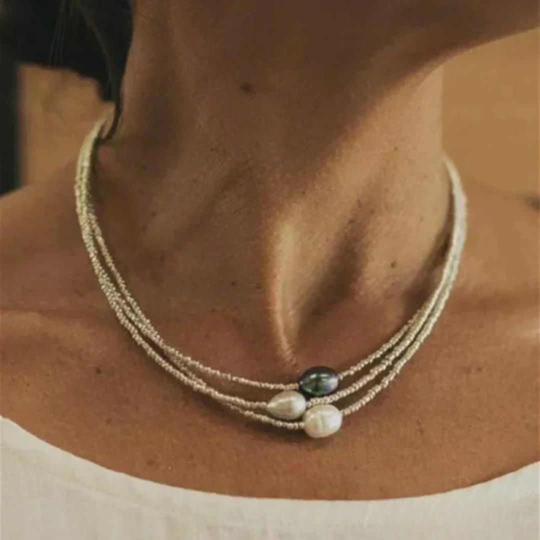 Petra - Vintage Style Pearl Necklace