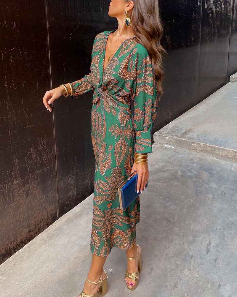 Celeste | Midi Dress Floral Elegance