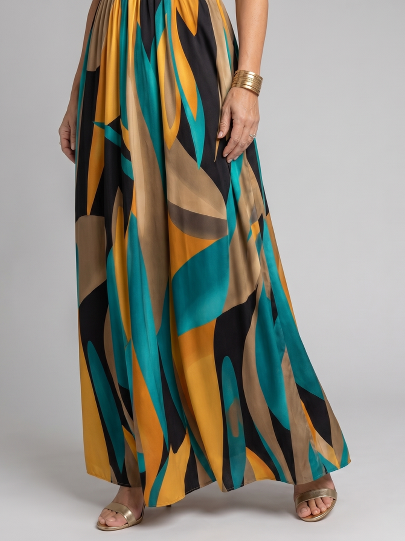 Zélia | Empire Maxi Dress with V-Neck