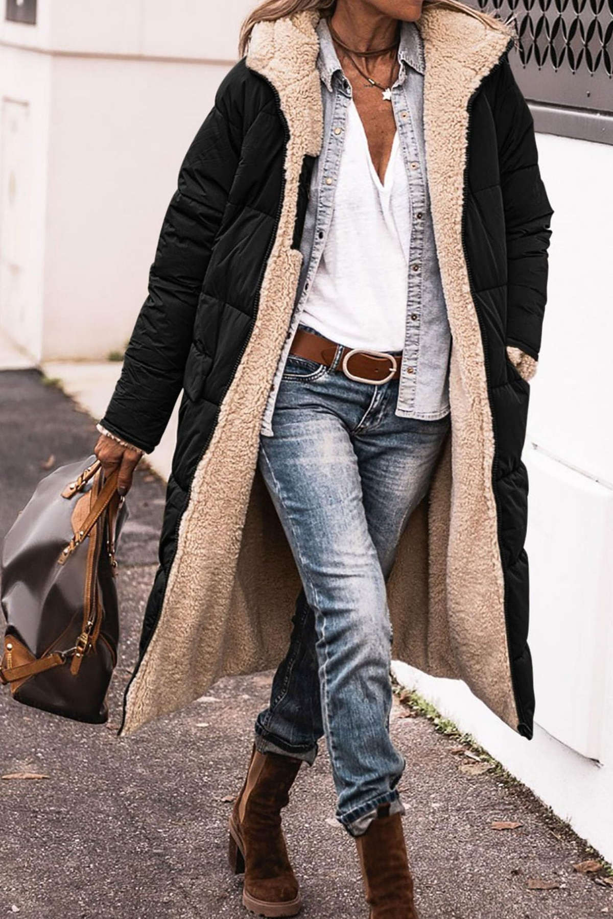 Carina – Elegant Reversible Women's Coat