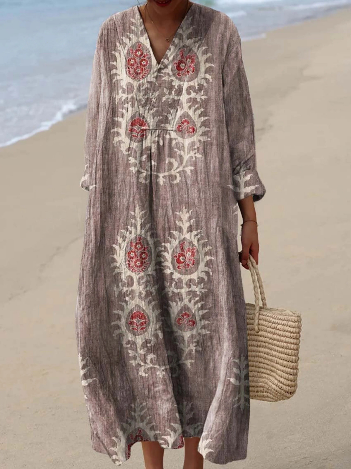 Nadia | Suzani-Print Maxi Dress