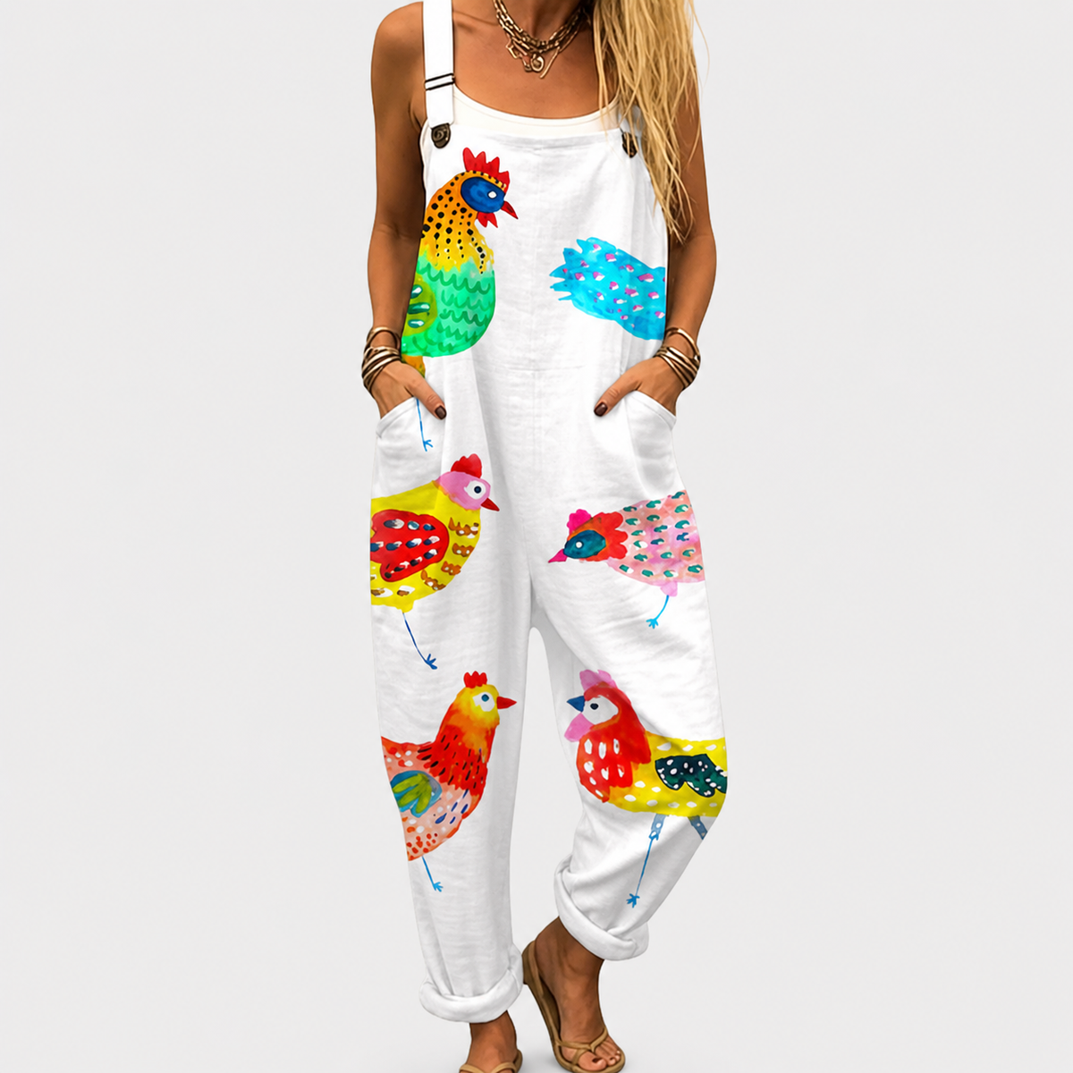 Comfortable Printed Jumpsuit