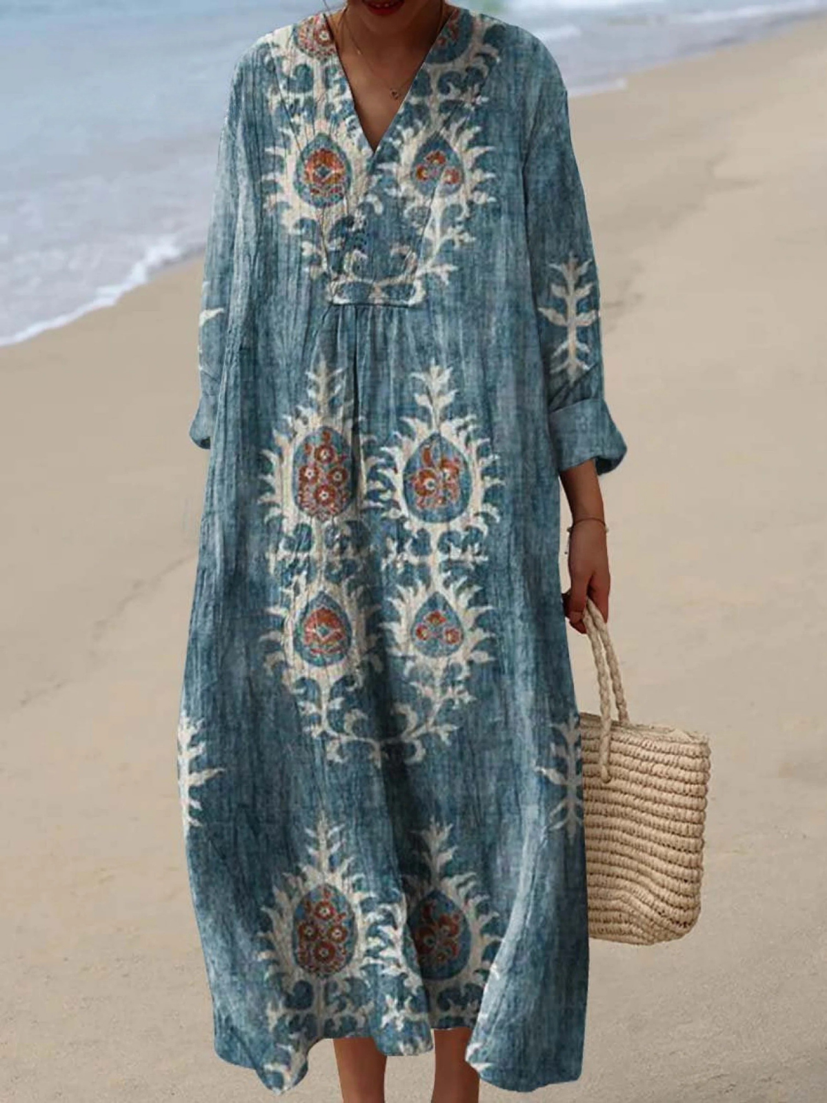 Nadia | Suzani-Print Maxi Dress