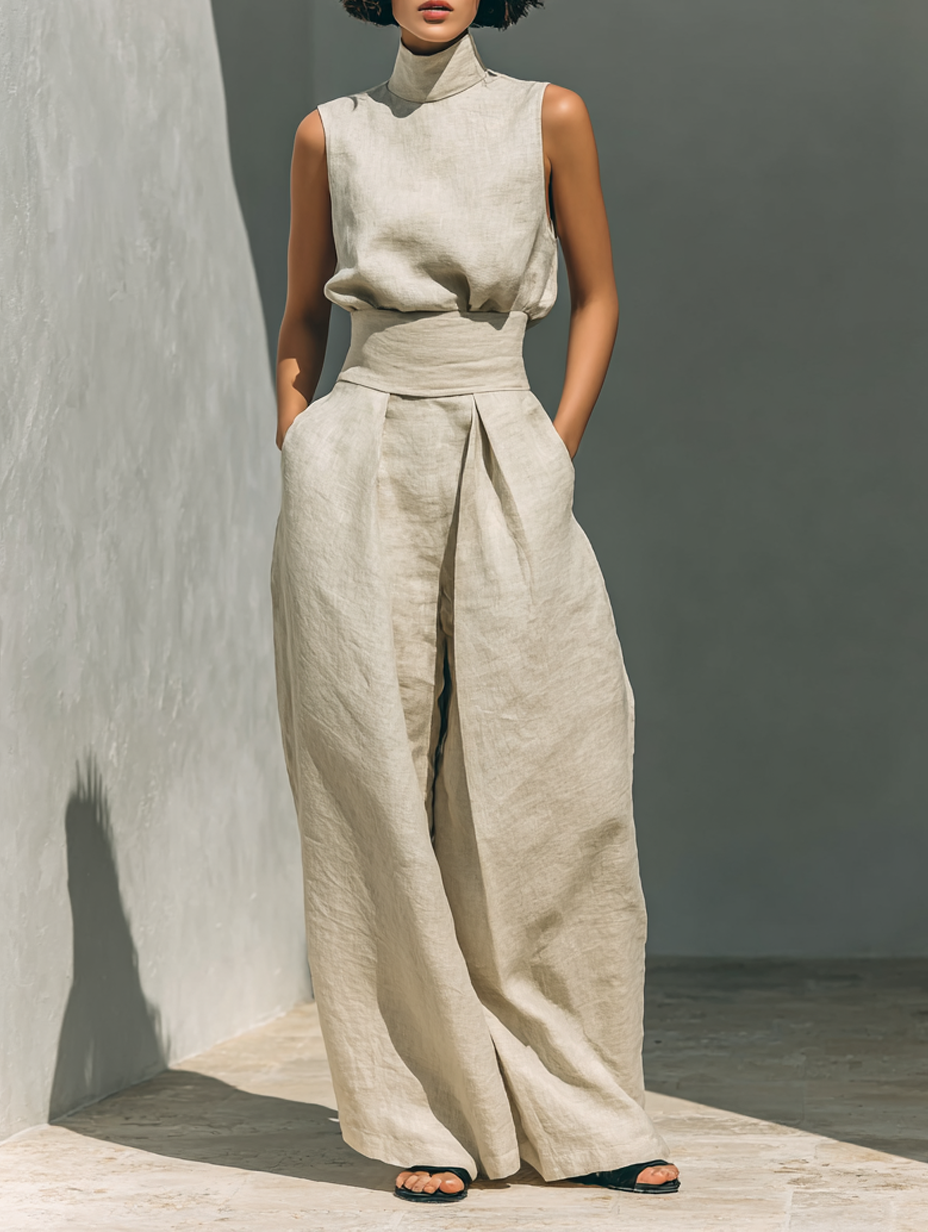 Venanciaâ„¢ | Minimalist Set Top and Wide Pants