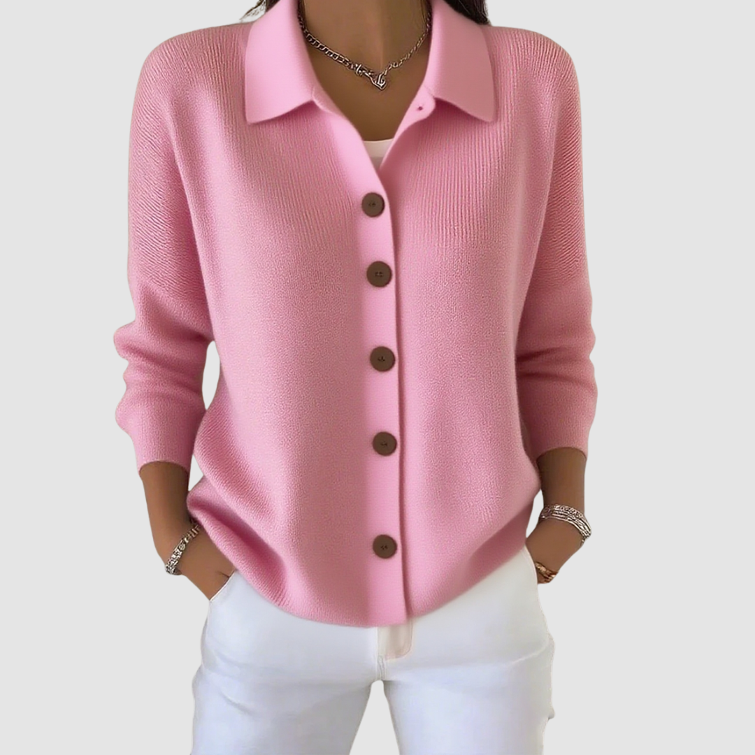 Riahâ„¢ Button-Up Knit Cardigan