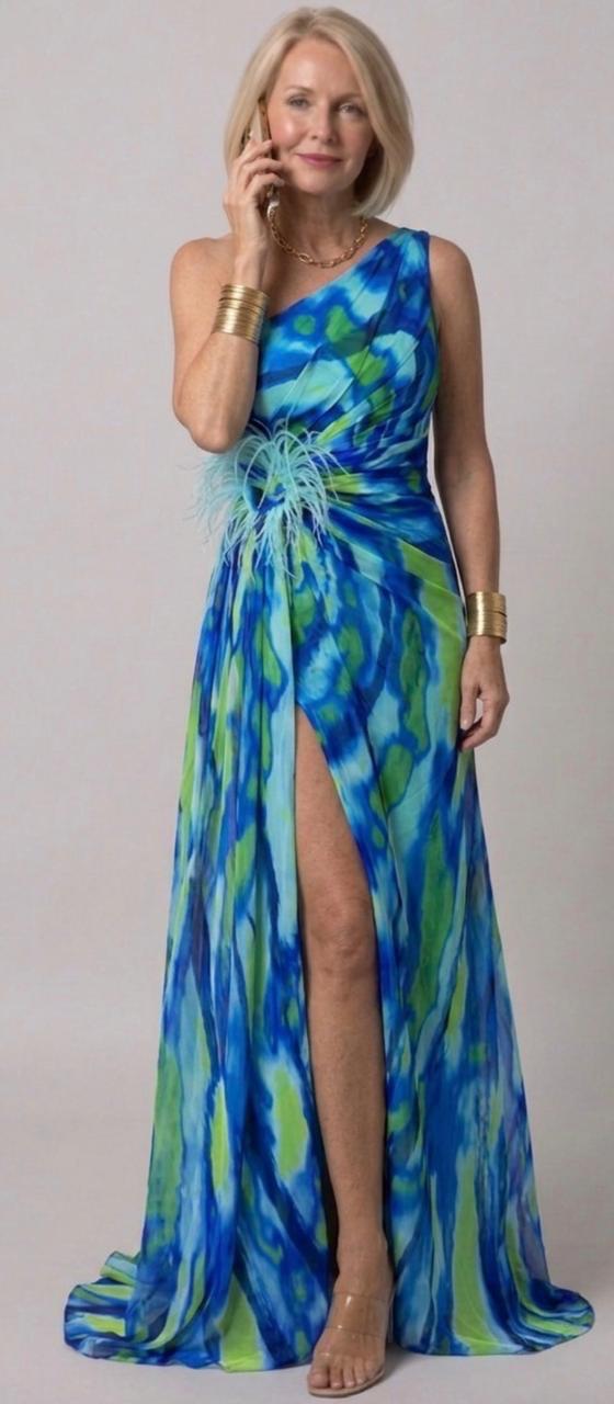 Ellis & Johnson™ | Vibrant Draped Dress