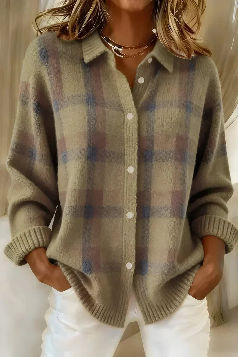 Nirvelleâ„¢ | Cozy Checked Cardigan
