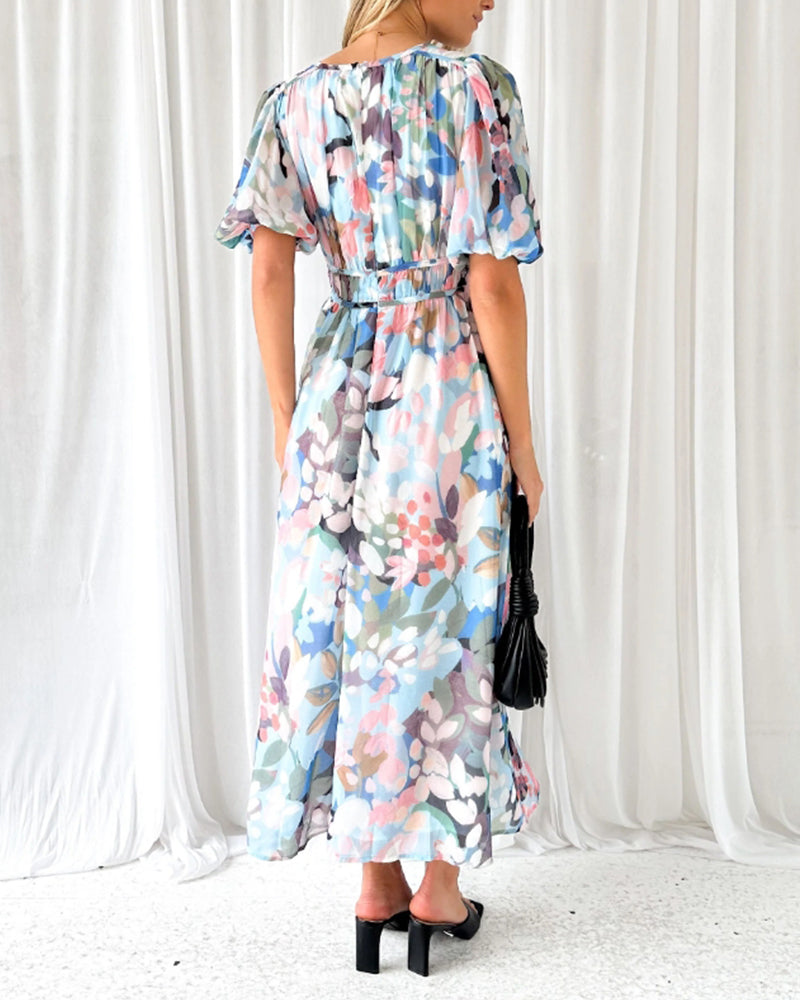 Celine | Women's Dress with Floral Pattern