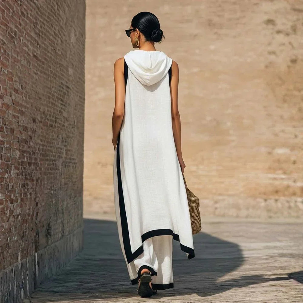 Nadia Timeless Linen Effect Set with Minimalist Design