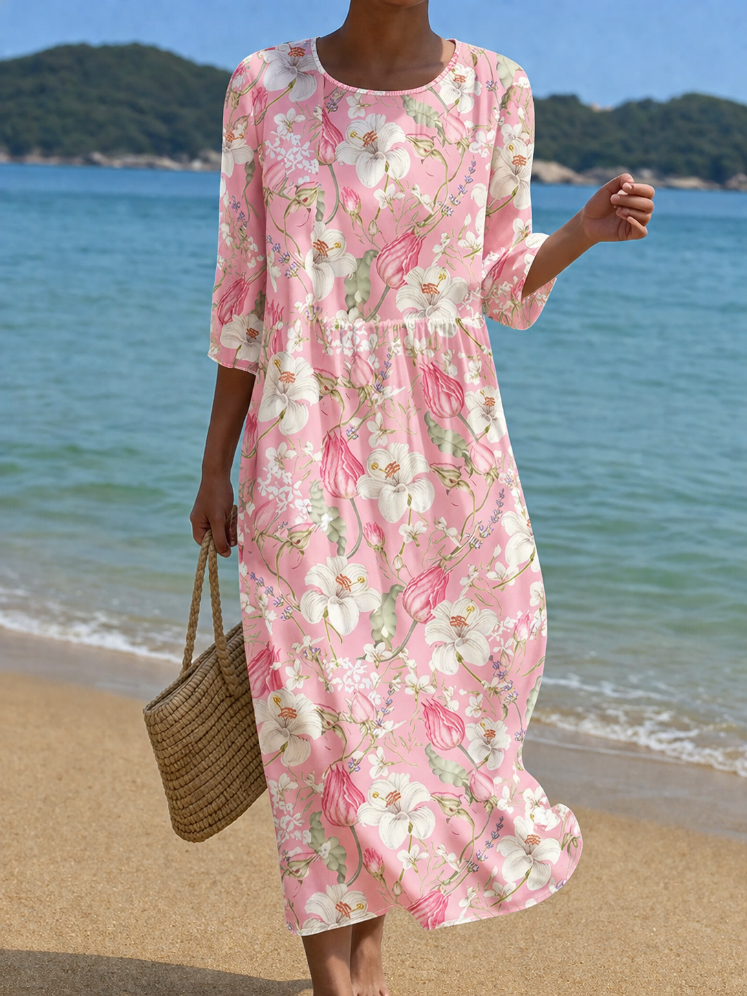 Casual Women's Floral Print Dress