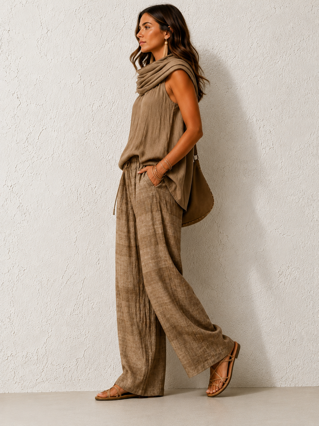 Comfortable and Elegant Natural Set Khaki