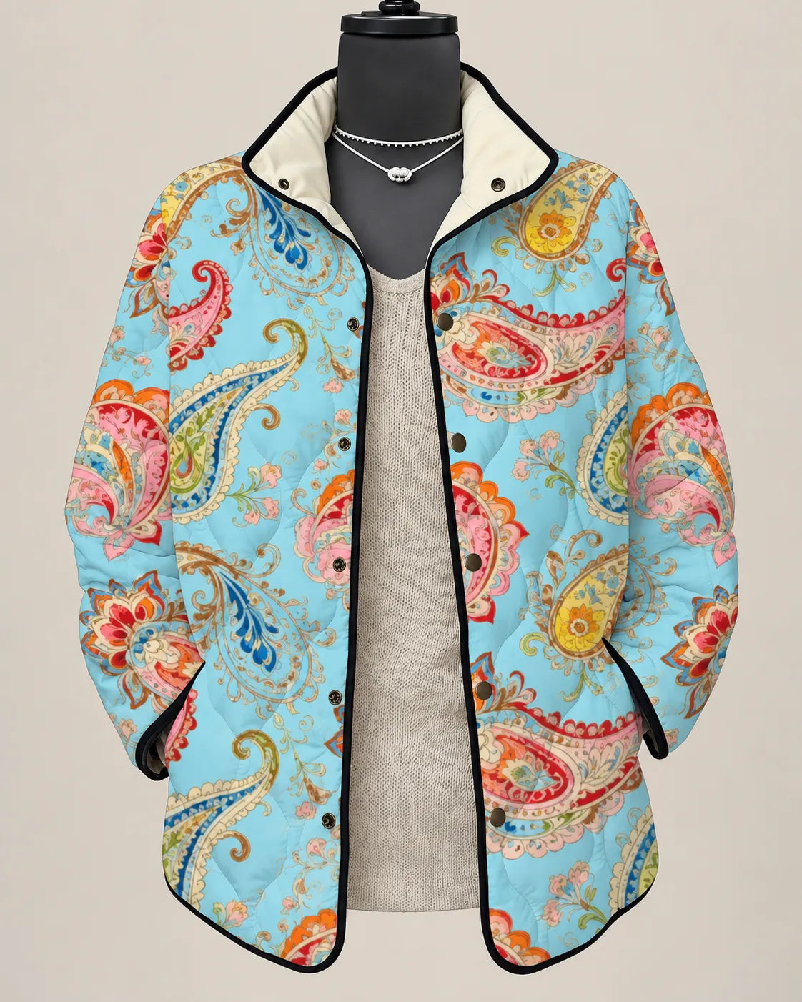 Elodie Patchwork Garden Quilted Jacket