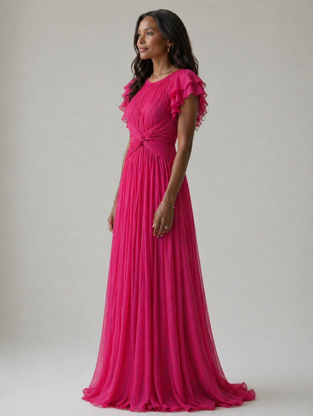 Ellis & Johnson™ | Pleated Evening Dress