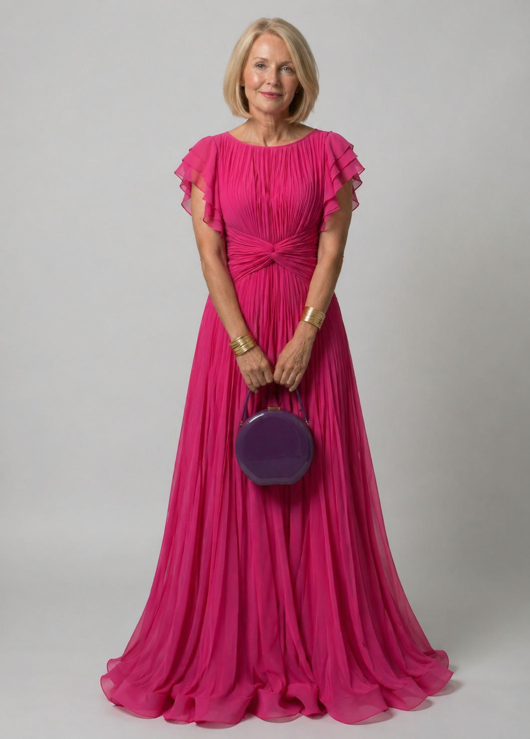 Ellis & Johnson™ | Pleated Evening Dress