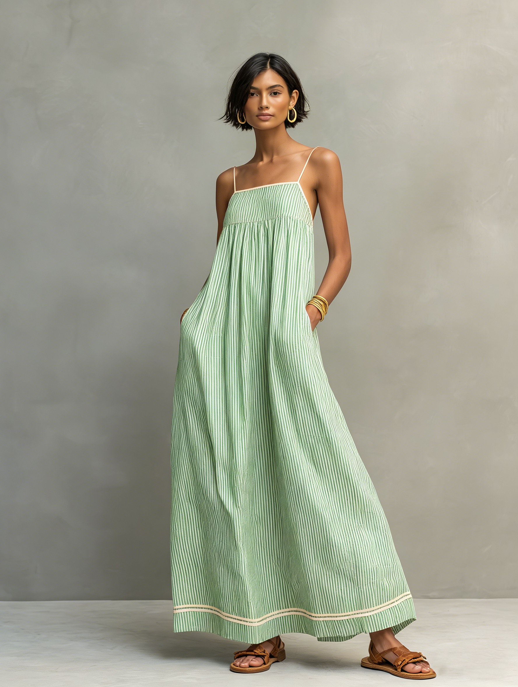 Sierra | Maxi Dress with Thin Straps