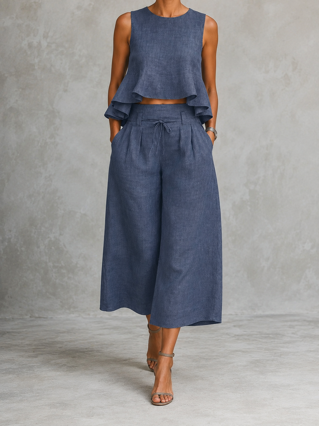 Marisol | Two-Piece Set with Ruffled Hem