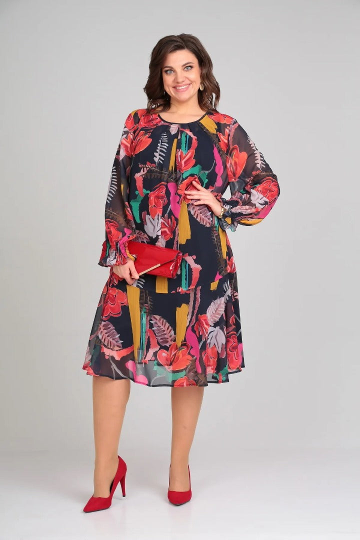 Florine | Elegant Floral Dress