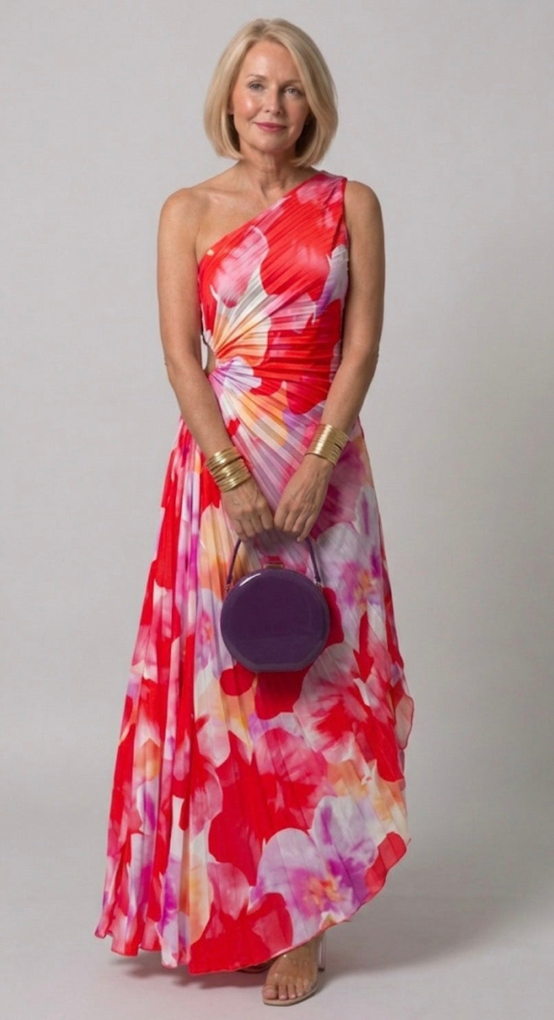 Ellis & Johnson™ | Pleated One-Shoulder Dress