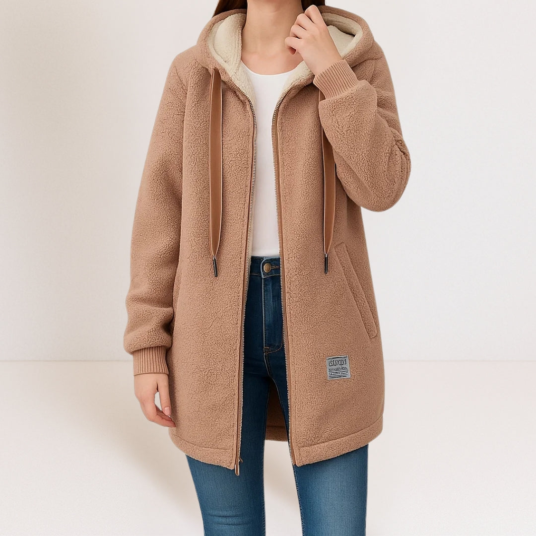 Lisa | Hooded Fleece Jacket – Wells & Rose