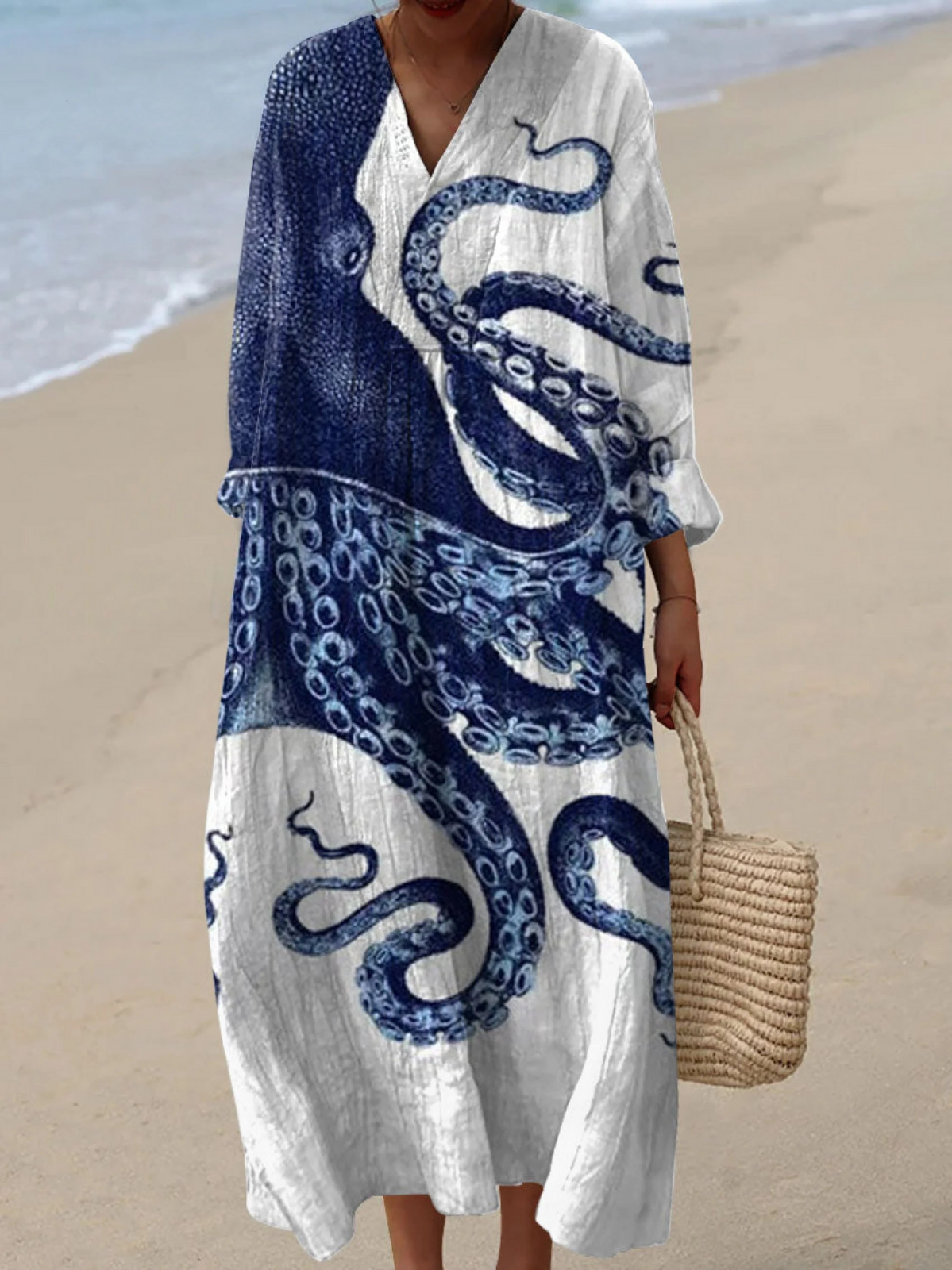 Marisol | Linen-Look Maxi Dress