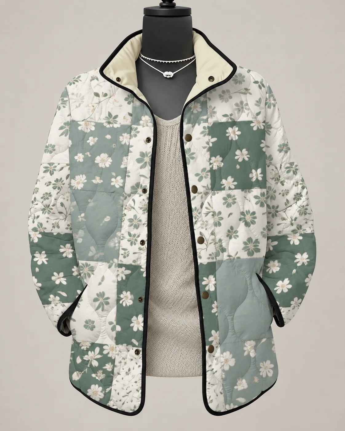 Rosalie Bloom Patchwork Floral Quilted Jacket