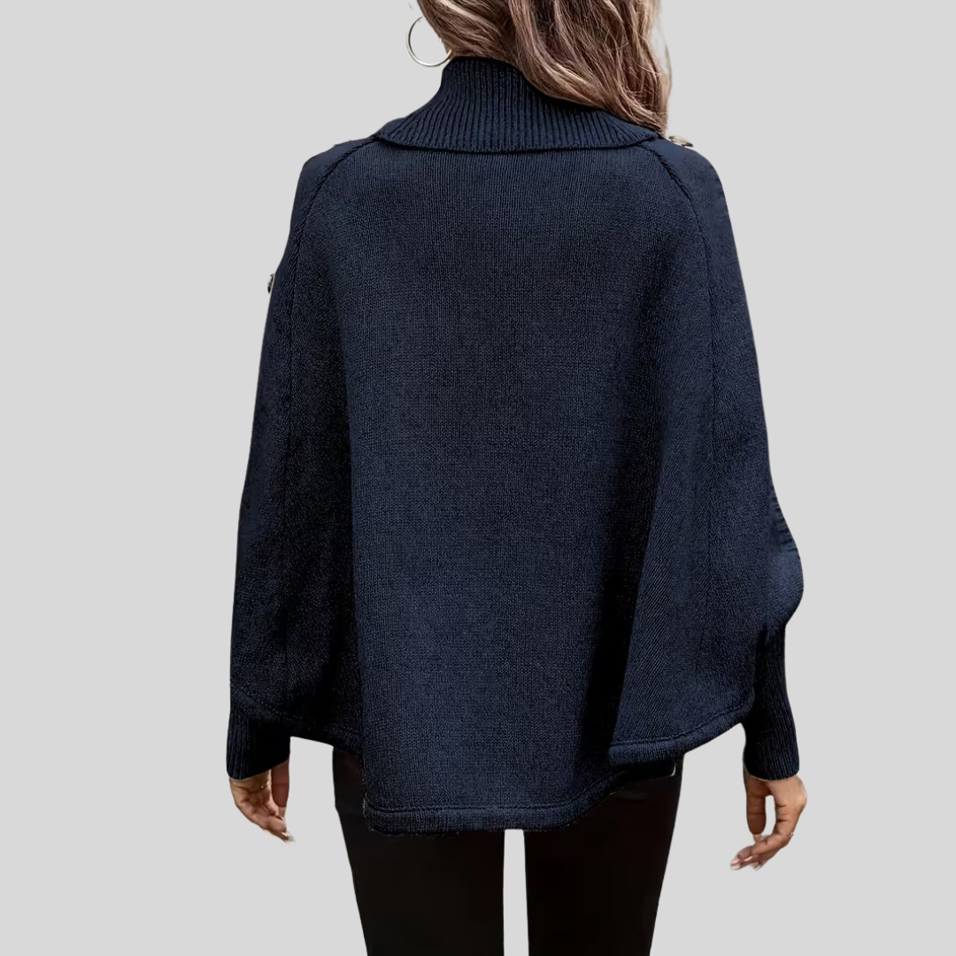 Rosalind | High-Neck Cable Sweater – Wells & Rose