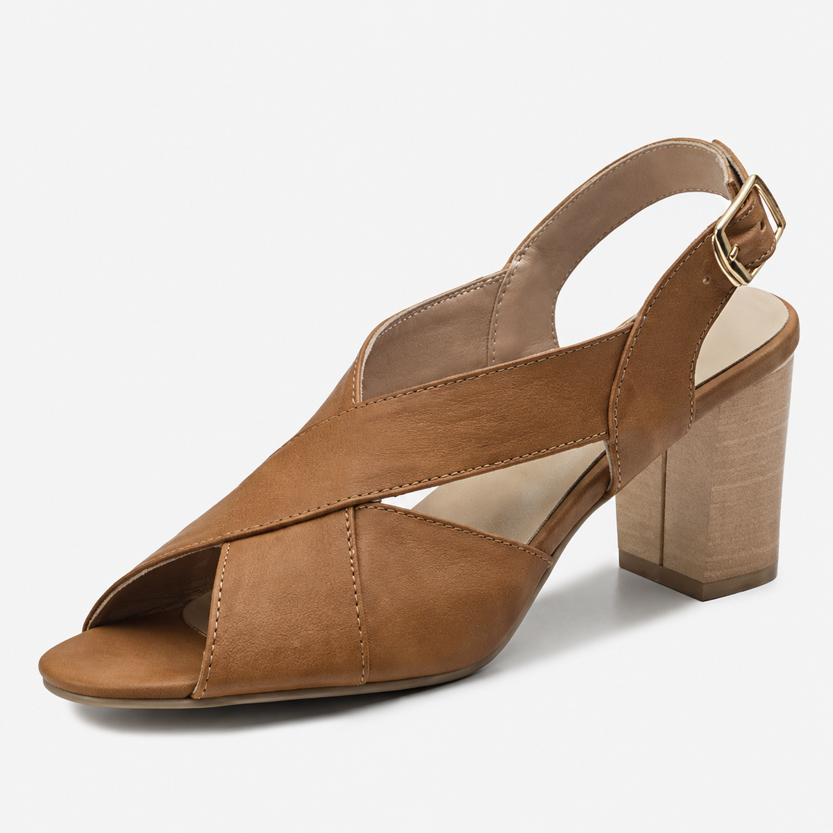 Delphine | Elegant Square-Heeled Sandals