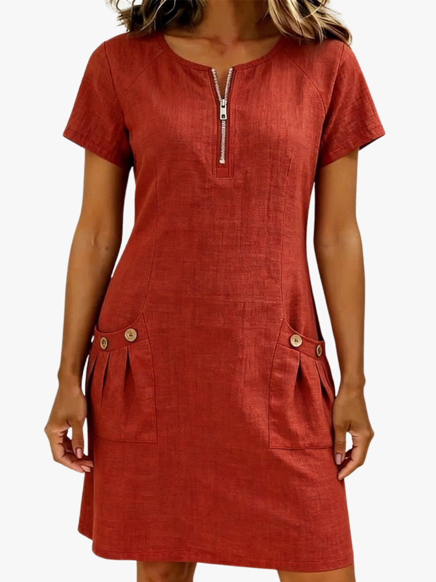 Hanna | Linen Blend Summer Dress